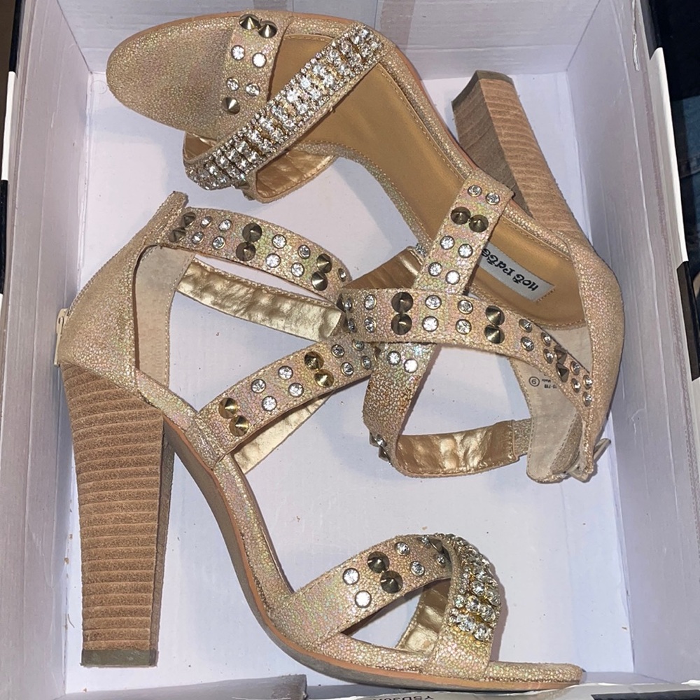 not rated embellished heels
